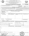 Certificado Fitosanitario de Exportación del país de origen